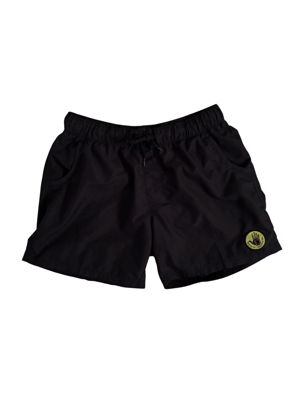Body Glove Black Swim/Board Shorts with Yellow Logo Patch